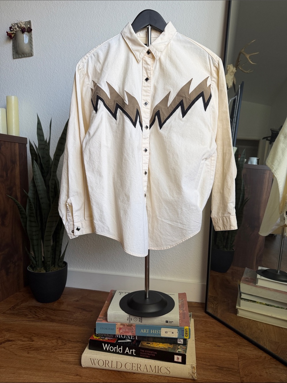 VTG Brooks & Dunn Western Diamond Snap Button Up Shirt Unisex